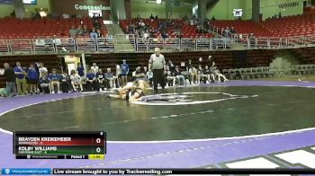 138 lbs Placement (16 Team) - Kolby Williams, Cheyenne East vs Brayden Kreikemeier, Bennington