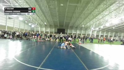 100 lbs Cons. Round 5 - Carmine Crisman, North Montana Wrestling Club vs JT Walker, Nevada Elite Wrestling