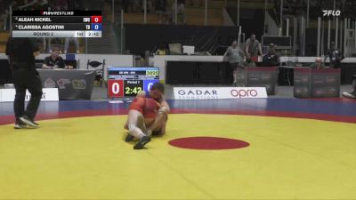 68kg Round 2 - Aleah Nickel, Edmonton Wrestling Club vs Clarissa Agostini, Team Discipline