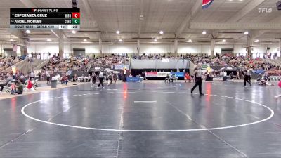 Girls 120 lbs Cons. Round 2 - Esperanza Cruz, Gibbs High School vs Angel Robles, Clarksville High School