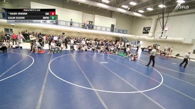 132 lbs Quarterfinal - Nash Jensen, Delta Wrestling Club vs Calin Olson, Riverton Wolf Pack Wrestling Club