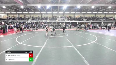 220 lbs Round Of 16 - Heath McGilvray, Plymouth South vs Kaden Cyr, Bonny Eagle