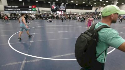 132 lbs Champ. Rd Of 16 - Tyler Yancey, Spartan Mat Club vs Chase Kastner, South Side Wrestling Club