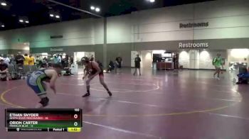 160 lbs Round 3 (6 Team) - Ethan Snyder, North River Mercenaries vs Orion Carter, Franklin Blue