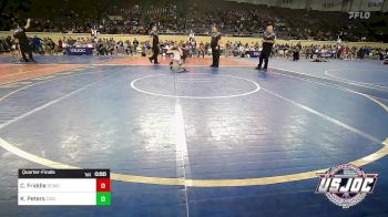 67 lbs Quarterfinal - Colton Friddle, Deer Creek Wrestling Club vs Kasen Peters, Claremore Wrestling Club