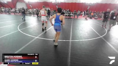 136 lbs Cons. Round 2 - Brexton Hoernke, Victory School Of Wrestling vs Daire Hankins, Kenosha Wrestling Academy