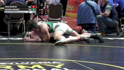215 lbs Consi 1 - John Quinton, Southern Columbia vs Kolton Carlson, Laurel