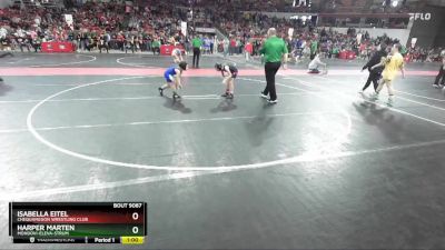 75 lbs Cons. Round 2 - Harper Marten, Mondovi-Eleva-Strum vs Isabella Eitel, Chequamegon Wrestling Club