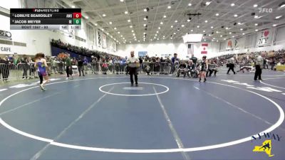 93 lbs Quarterfinal - Lorilye Beardsley, Avon Wrestling Club vs Jacob Meyer, Brawler Elite