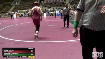 170 lbs Quarterfinal - COLE SYKES, Shelby County vs Collins Liveoak, Brewbaker Tech