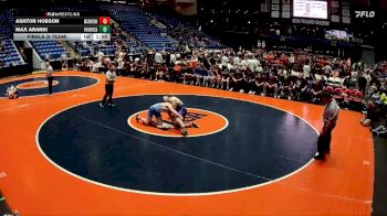 157 lbs Finals (8 Team) - Max Aranki, Rockton (Hononegah) vs Ashton Hobson, Aurora (Marmion Academy)