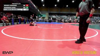 92 lbs Final - Nevaeh Almaguer, Victory vs Madisson Lopez, Clinton Youth Wrestling
