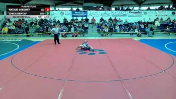 120 lbs Quarterfinal - Zaeda DeWolf, Casa Grande Union High School vs Natalie Gregory, Coolidge High School