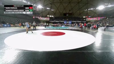 Boys 2A 106 lbs Champ. Round 2 - Burk Popelka, Chief Sealth vs Roberto Rivera-Jesus, Black Hills