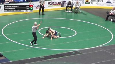 117 lbs Round Of 16 - Atsamaz Tidzhiev, Centennial (WT) vs Evan Restivo, State College