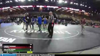 152 lbs Champ. Round 3 - Creed Thomas, Jefferson vs Malachi Rider, Paducah Tilghman