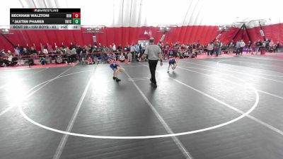 12U Boys - 67 lbs Champ. Round 2 - Koltan Walker, Wisconsin vs Mason Thome, Immortal Athletics WC