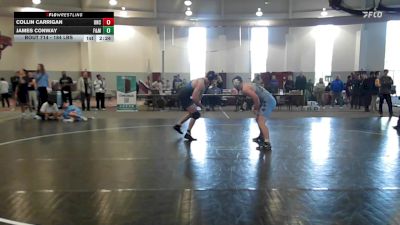 184 lbs Quarterfinal - Collin Carrigan, North Carolina vs James Conway, Franklin & Marshall