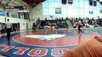 174 lbs 1st Place Match - Jessie Orbin, Waynesburg vs Chase Brandebura, St. Vincent College