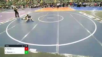 89 lbs Semifinal - Carter Dawson, Roseburg Mat Club vs DJ Clarke, Roundtree Wrestling Academy