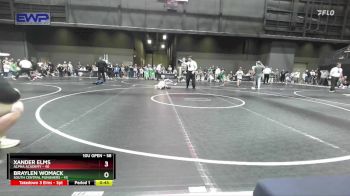 58 lbs Round 1 - Braylen Womack, South Central Punishers vs Xander Elms, Alpha Academy