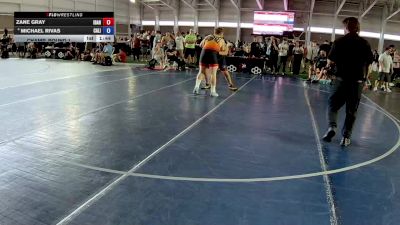 285 lbs Champ. Round 1 - Zane Gray, Idaho vs Michael Rivas, California