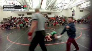 135 lbs Cons. Round 3 - Brooklyn Ritter, Kelly Walsh vs Makinnen Heaps, Evanston