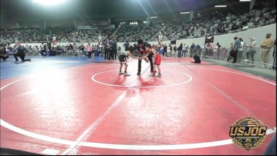 49 lbs Consi Of 16 #2 - Kross Kemble, Ponca City Wildcat Wrestling vs Uhdory Holmes, Stl Warriors