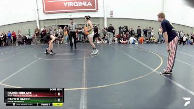 125 lbs Cons. Round 4 - Carter Baker, Bruin Brawlers vs Darien Bidlack, Wild Buffalo Wrestling Club