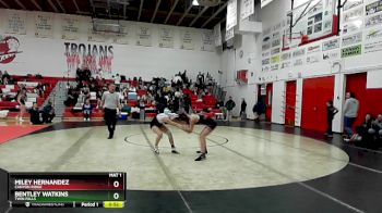 100 lbs Cons. Round 4 - Miley Hernandez, Canyon Ridge vs Bentley Watkins, Twin Falls