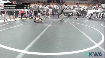 76 lbs Semifinal - Jeremiah Johns, Comanche Takedown Club vs Jerald Torres, OKC Saints Wrestling