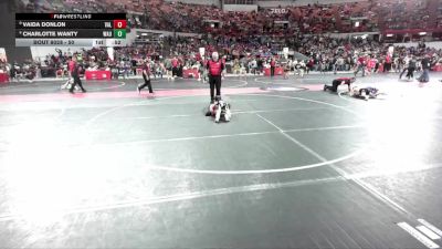 50 lbs Champ. Round 2 - Vaida Donlon, Valders vs Charlotte Wanty, Waupaca