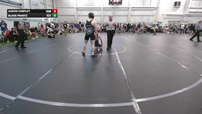 126 lbs Round 1 (4 Team) - Austin Carfley, The Compound vs Blake Frantz, Team 922