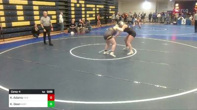 190 lbs Consy-4 - Kailynn Adams, Hickory vs Kaylee Dean, North Allegheny