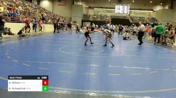 84 lbs Semifinal - Aaron Wilson, Strong House Wrestling vs Koby Kirkpatrick, Rockmart Takedown Club