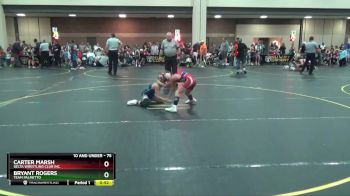 75 lbs Cons. Round 3 - Bryant Rogers, Team Palmetto vs Carter Marsh, Delta Wrestling Club Inc.