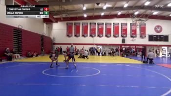 125 lbs Champ. Round 1 - Izaias Espino, Modesto Junior College vs Chrystian Owens, Arizona Christian