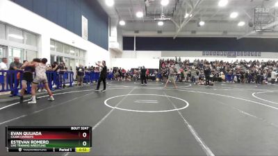 113 lbs Cons. Round 2 - Evan Quijada, Cajon Cowboys vs Estevan Romero, Live Training Wrestling