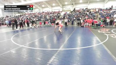 140 lbs Champ. Round 1 - Olivia Adams, Spanish Fork vs Mylee Thompson, Northridge