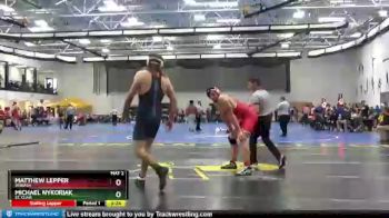 197 lbs Quarterfinal - Michael Nykoriak, St. Clair vs Matthew Lepper, Wabash