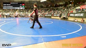 55 lbs Quarterfinal - Zoey Willis, Tj Trained vs Myra Shannon, Longwood Wrestling Club