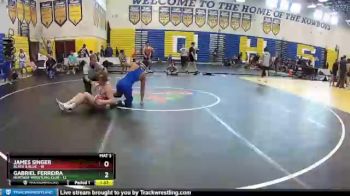 145 lbs Quarters & Wb (16 Team) - James Singer, Black & Blue vs Gabriel Ferreira, Heritage Wrestling Club