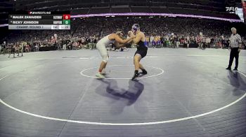 D2-285 lbs Champ. Round 1 - Malek Zawaideh, St Mary Preparatory HS (Orchard Lake) vs Ricky Johnson, Harper Creek HS