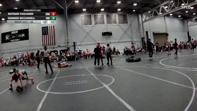 68 lbs Cons. Round 3 - Gannon McCardell, Mayfield Mat Academy vs Matsuki Faulkner, Smitty`s Barn