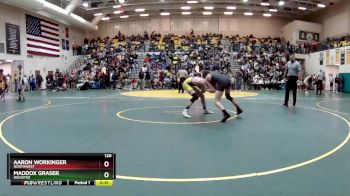 120 lbs Cons. Round 2 - Aaron Workinger, NORTHWEST vs Maddox Graser, WOOSTER