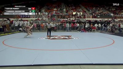 110 lbs Cons. Round 2 - Cambree Obermeyer, Chapman HS vs Kaylee Pankey, Tonganoxie Hs