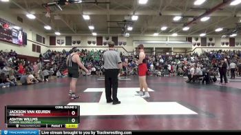 220 lbs Cons. Round 2 - Jackson Van Keuren, Maquoketa vs Ashtin Willms, Clarion-Goldfield-Dows