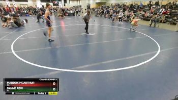 126 lbs Champ. Round 3 - Maddox Mcarthur, GA vs Dayne Rew, IA