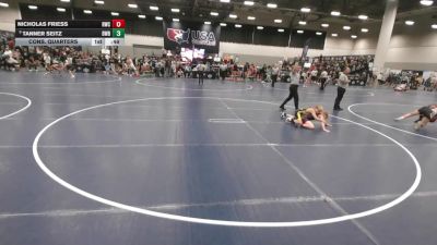84 lbs Cons. Quarters - Tanner Seitz, Demons WC (Burlington) vs Nicholas Friess, Ringers Wrestling Club