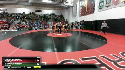 165 lbs Cons. Round 4 - Lincoln Kimball, Castle View vs Isvande Siyfiyev, Overland